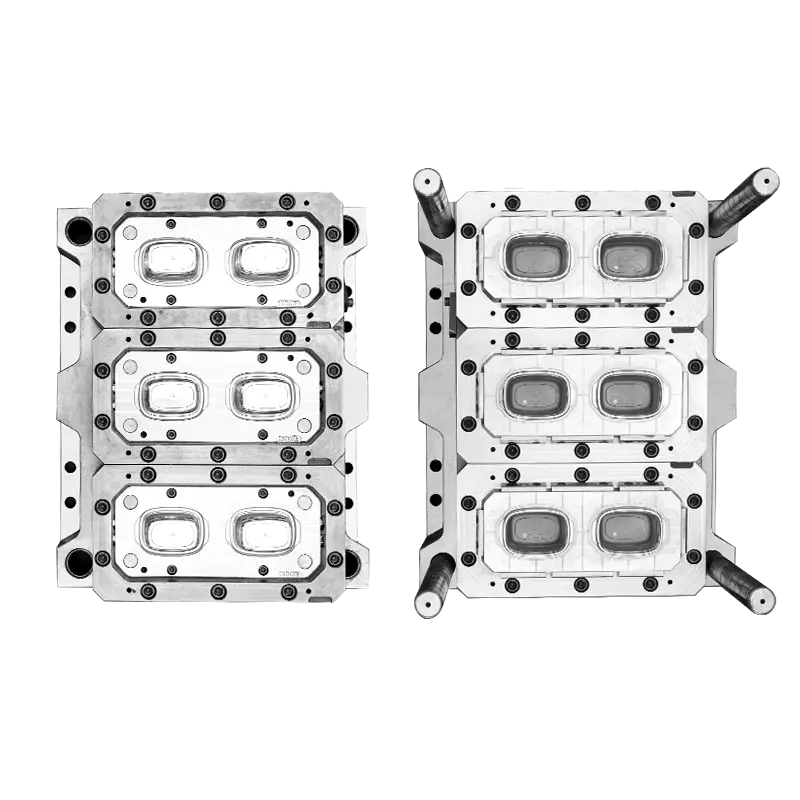 6CAV square crisper container mould