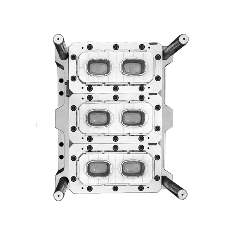 6CAV square crisper container mould