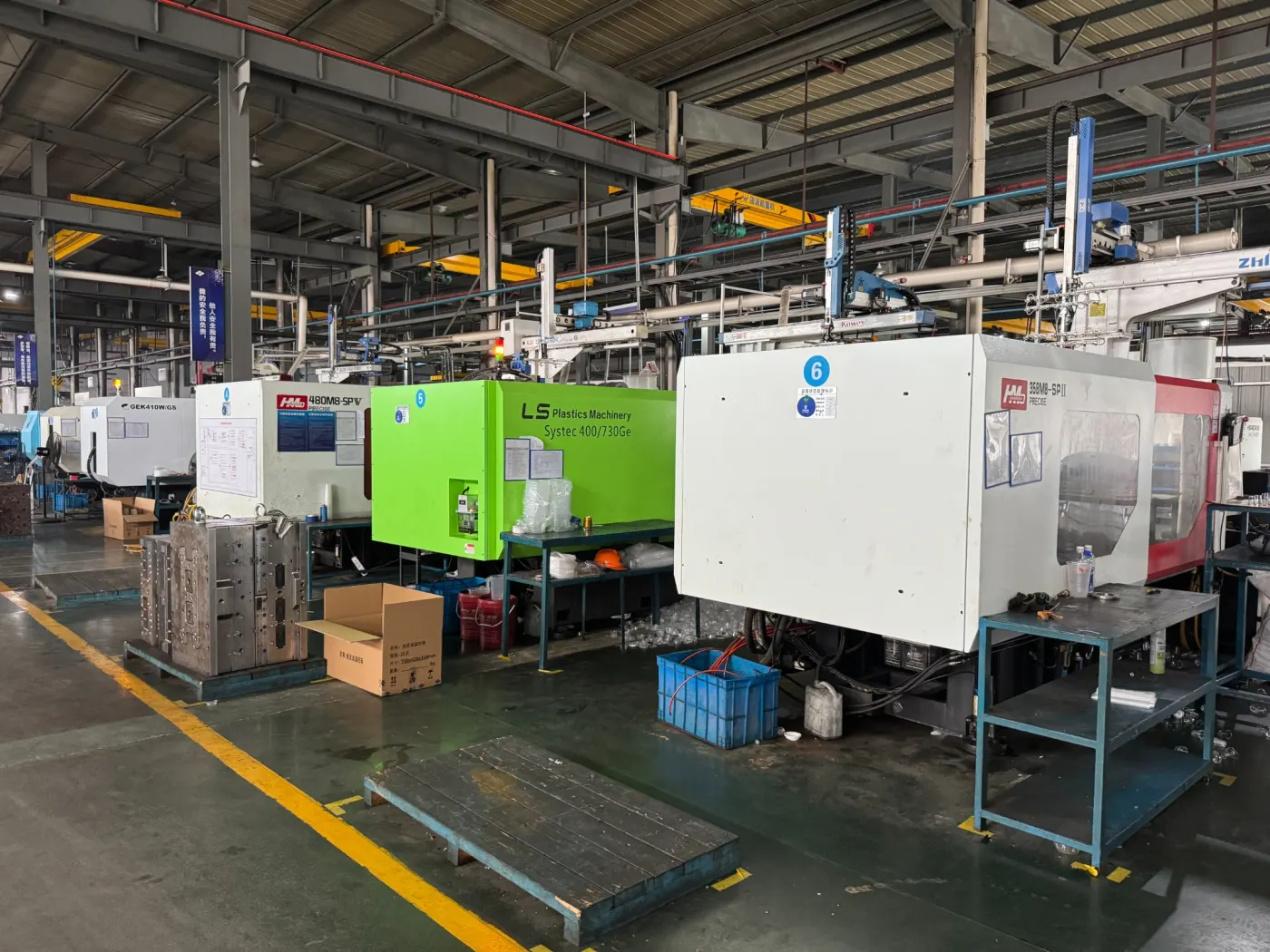 Mould trial machine line for food container tooling