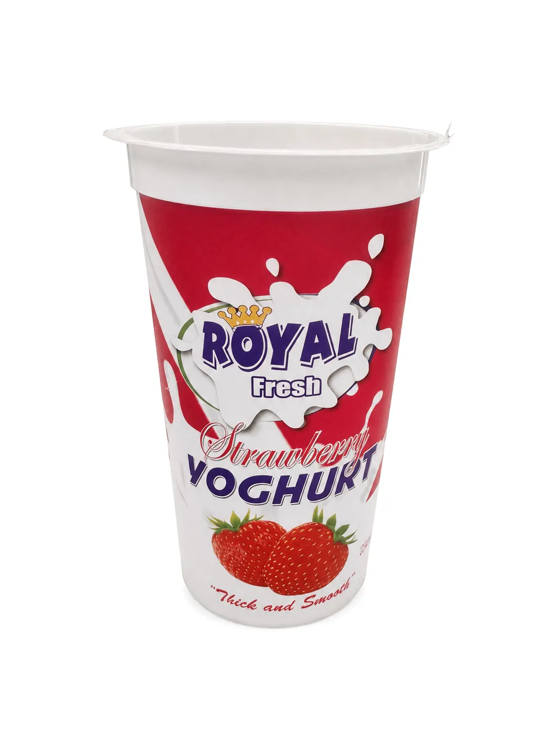 IML yoghurt cup sample used for mould trial validation