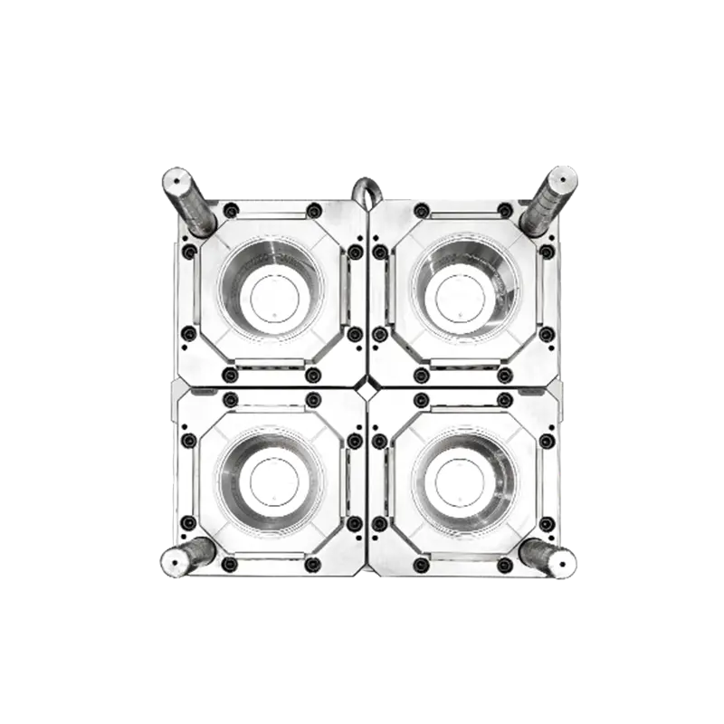 Round food container mould cavity side